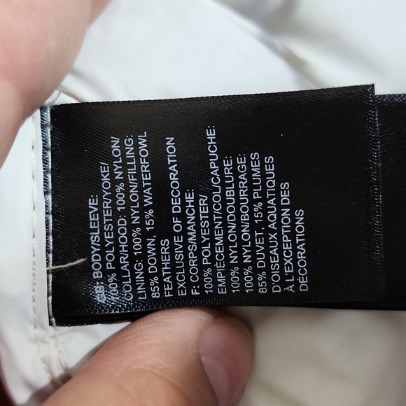 The North Face 1996 Retro Nuptse Jacket 700 Down Printed Ivory  Women's Size L - Picture 7 of 10